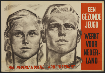 703222 Propaganda-affiche van het Nederlandsche Arbeidsfront.